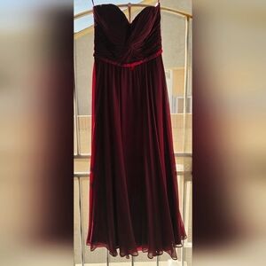 For You burgundy maxi dress